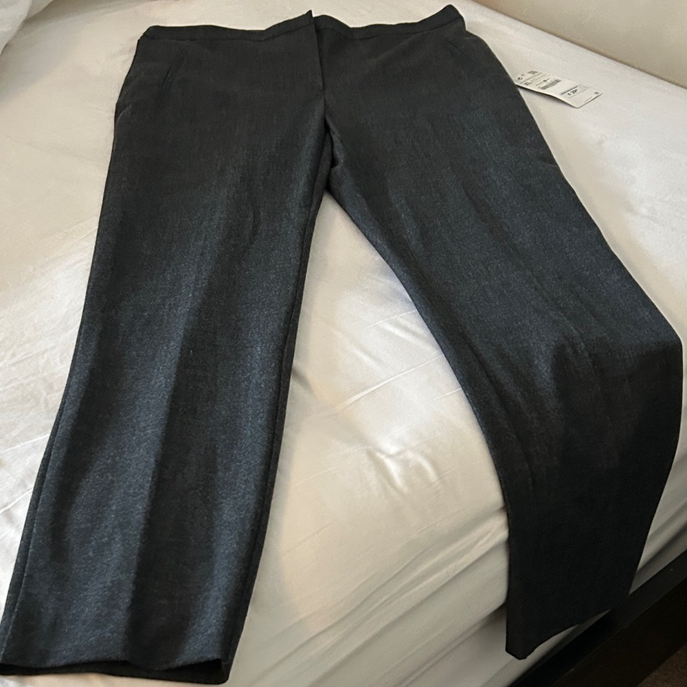 Zara straight leg dark Gray Pants XL